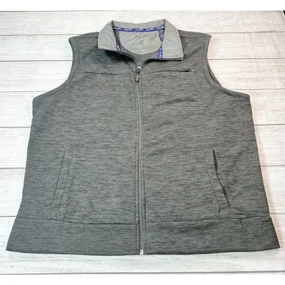 Wrangler Men’s George Strait Vest Zip-Up Western Pockets Gray Size Large - Picture 1 of 8